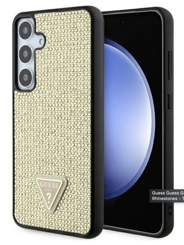 Guess Samsung Galaxy S24 Back Cover Rhinestones Gold