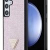 Guess Samsung Galaxy S24 Back Cover Case Rhinestones Roze