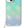 Guess iphone 15 Back Cover Case Glitter Turquoise