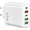 Quick charge oplader met 5 oplaad poorten 65W Wit