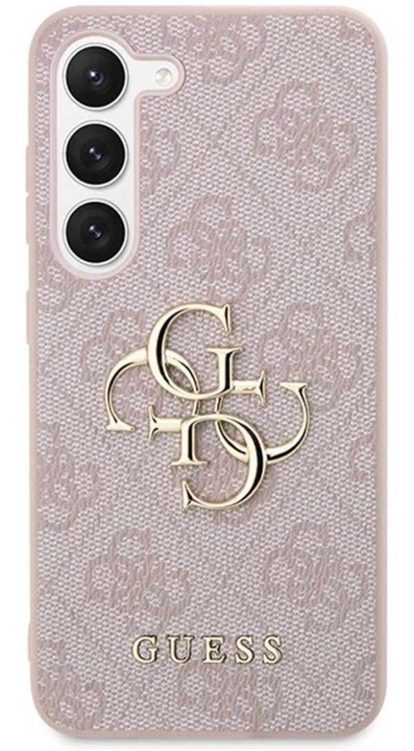 Guess Samsung Galaxy S24 Back Cover hoesje 4G Big Metal Logo Roze