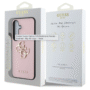 Guess Samsung Galaxy S25 Back Cover hoesje Grained Big 4G Logo Roze