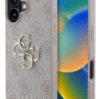 Guess iPhone 16 Back Cover hoesje 4G Big Metal Logo Roze
