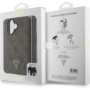 Guess iPhone 16 Back Cover hoesje Magsafe IML Crossbody Cord Bruin
