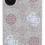 Guess iPhone 16 Back Cover hoesje Magsafe Peony on 4G Roze