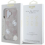 Guess iPhone 16 Back Cover hoesje Magsafe Peony on 4G Roze