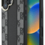 DKNY iPhone 16 Back Cover hoesje Magsafe Checkered Pattern Zwart