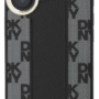 DKNY iPhone 16 Back Cover hoesje Magsafe Checkered Pattern Zwart