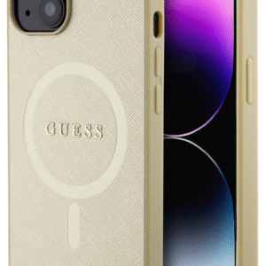 Guess iPhone 15 Hardcase Back Cover Saffiano Beige