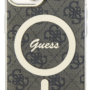 Guess iPhone 15 Back Cover hoesje Magsafe IML 4G Bruin