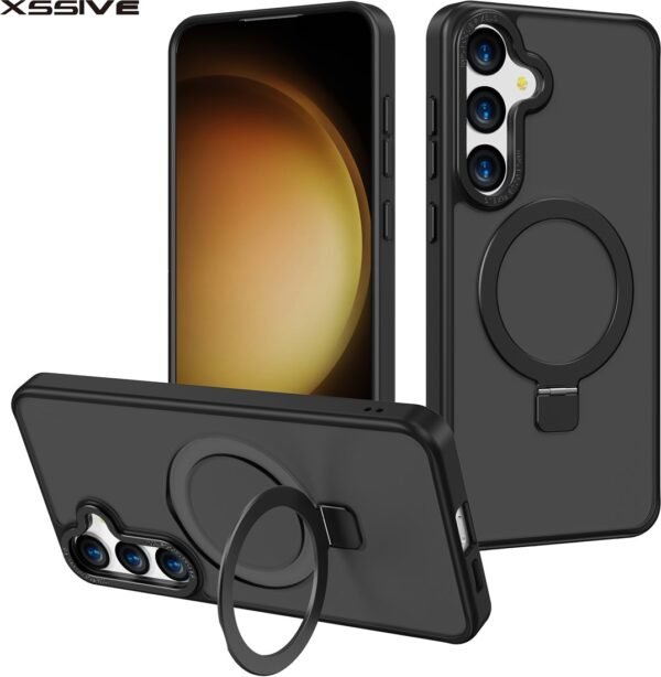 Xssive Magsafe Back Case with Stand Galaxy S25 Zwart