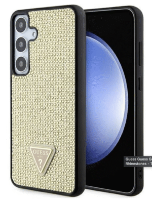 Guess Samsung Galaxy S24 Back Cover Rhinestones Gold