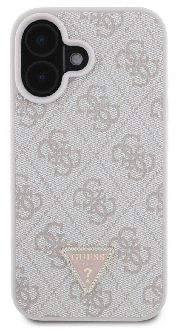 Guess iPhone 16 Back Cover hoesje Magsafe IML crossbody cord Roze - Afbeelding 2