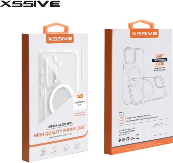 Xssive TPU Magsafe Back Cover voor Galaxy S25 Ultra Clear - Afbeelding 2
