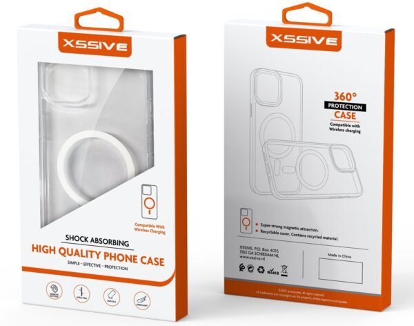 Xssive Transparante TPU Backcover met MagSafe voor iPhone 16 Pro Max - Afbeelding 3