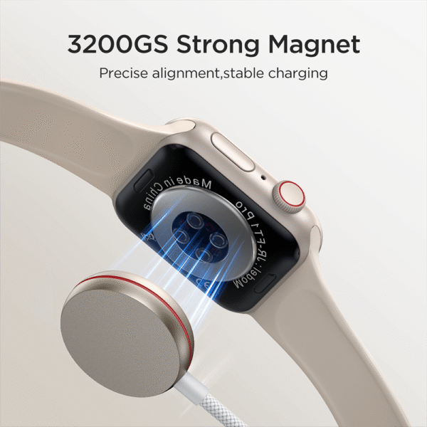 Joyroom Draadloze Oplader voor Apple Watch 1,2 Meter - Rosegoud - Afbeelding 5