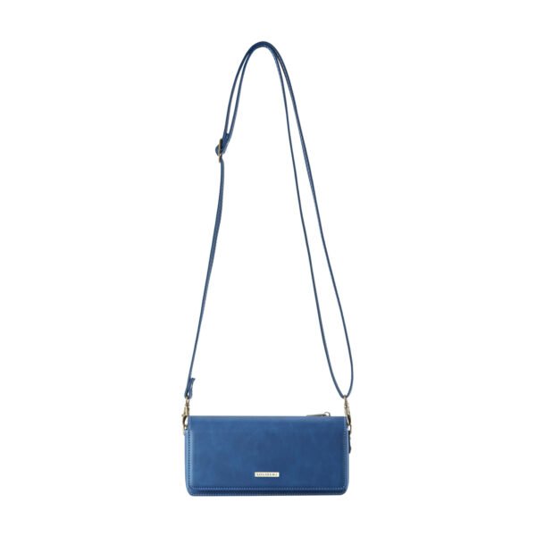 Solidenz Universeel Schoudertas voor Telefoon en Portemonnee tot 7.5 inch – Blauw - Afbeelding 2