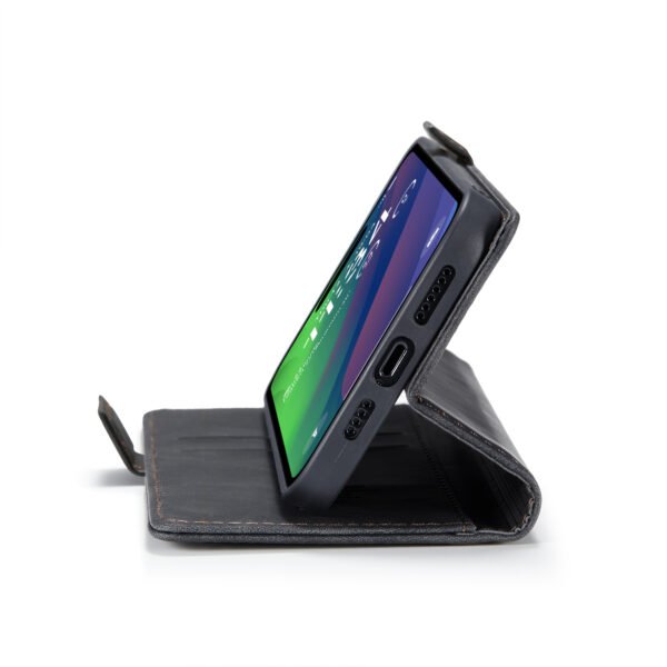 Solidenz Urban Book Iphone 15 hoesje Met Pasjeshouder Zwart - Afbeelding 8