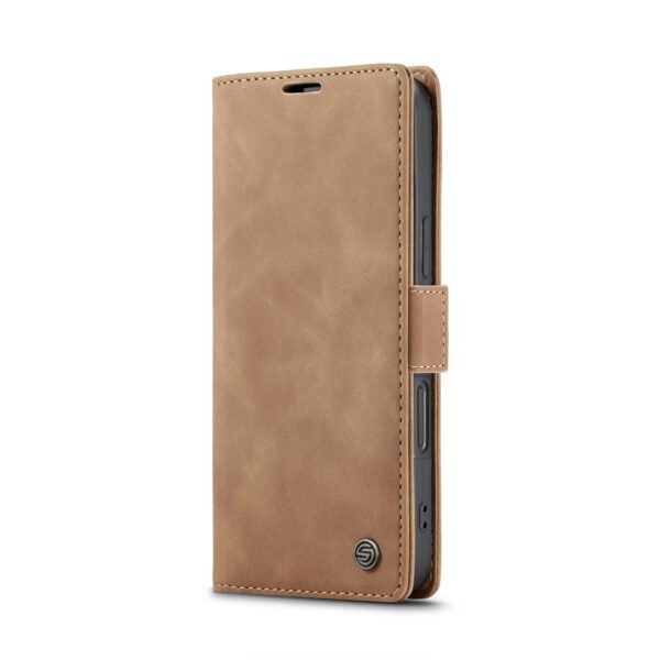 Solidenz Urban Book Iphone 16 hoesje Met Pasjeshouder Bruin