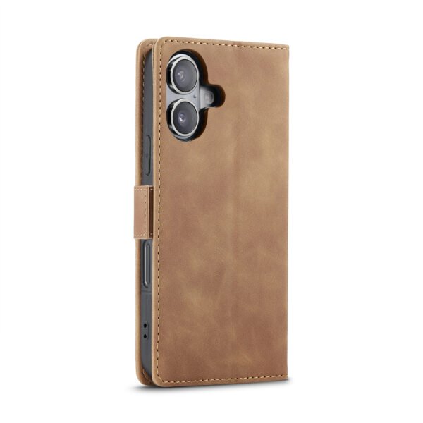 Solidenz Urban Book Iphone 16 hoesje Met Pasjeshouder Bruin - Afbeelding 3
