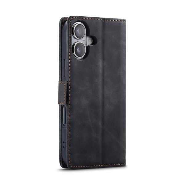 Solidenz Urban Book Iphone 16 hoesje Met Pasjeshouder Zwart - Afbeelding 6
