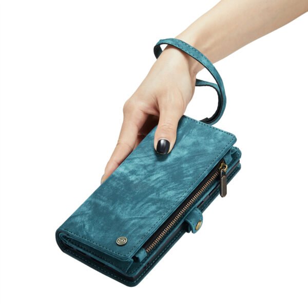 Solidenz Urban Wallet Samsung Galaxy S25 Ultra hoesje Met Pasjeshouder Blauw - Afbeelding 5