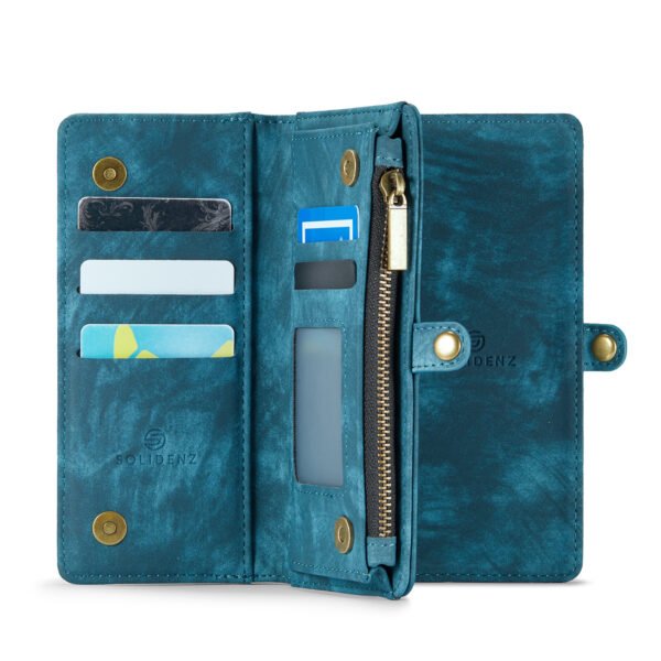 Solidenz Urban Wallet Samsung Galaxy S25 Ultra hoesje Met Pasjeshouder Blauw - Afbeelding 4