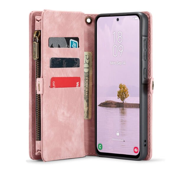 Solidenz Urban Wallet Samsung Galaxy S25 hoesje Met Pasjeshouder Roze - Afbeelding 5