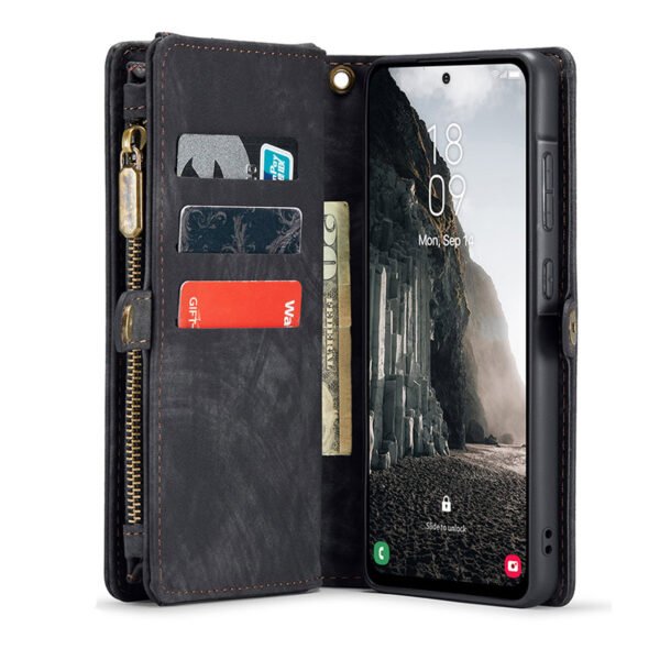 Solidenz Urban Wallet Samsung Galaxy S25 hoesje Met Pasjeshouder Zwart - Afbeelding 3