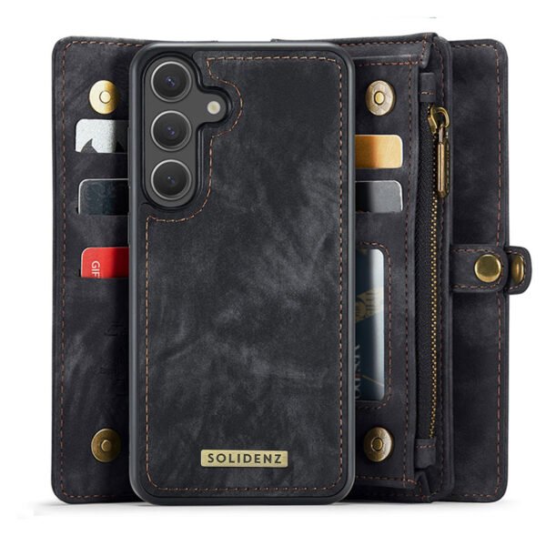 Solidenz Urban Wallet Samsung Galaxy S25 hoesje Met Pasjeshouder Zwart - Afbeelding 4