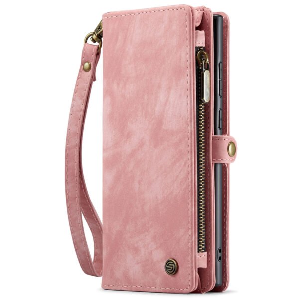 Solidenz Urban Wallet Samsung Galaxy S25 Ultra hoesje Met Pasjeshouder Roze