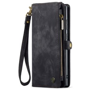 Solidenz Urban Wallet Samsung Galaxy S25 Ultra hoesje Met Pasjeshouder Zwart