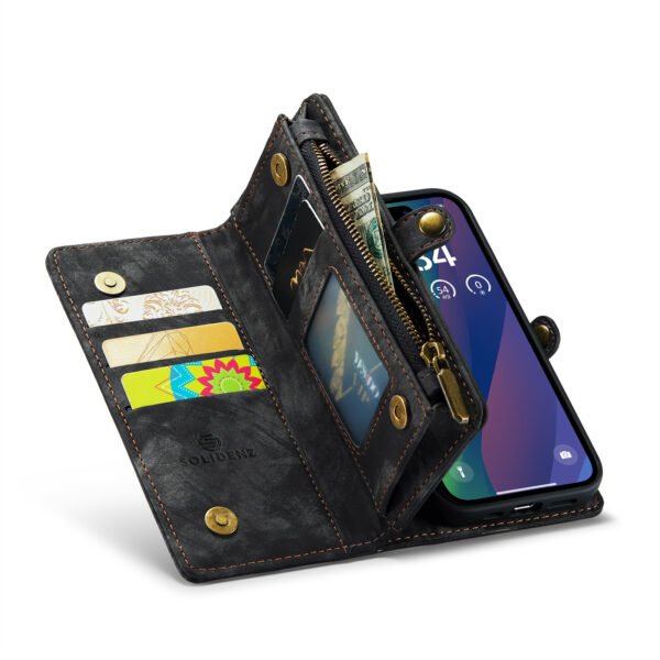 Solidenz Urban Wallet Iphone 15 hoesje Met Pasjeshouder Zwart - Afbeelding 5